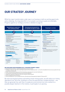 our strategy journey - Anglo American Platinum