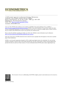 A Differential Approach to Dominant Strategy Mechanisms Author(s