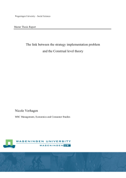 The link between the strategy implementation problem and the