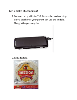 Let`s make Quesadillas