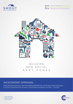 AN ECONOMIC APPRAISAL BUILDING NEW SOCIAL