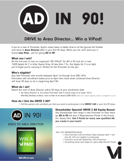 DRIVE to Area Director... Win a ViPad!