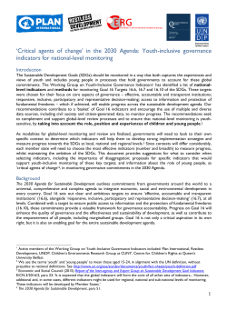 Critical agents of change