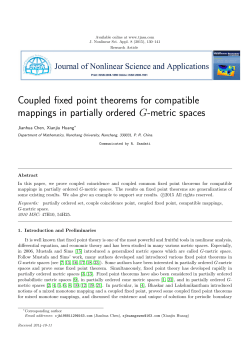 Coupled fixed point theorems for compatible mappings in partially