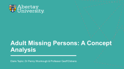 Adult Missing Persons