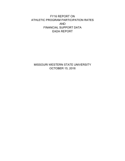fy16 report on athletic program participation rates and financial