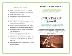 offsite catering by - Courtyard Lafayette