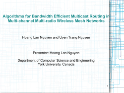 High-Performance Multicast Routing in Multi-Channel Multi