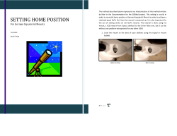 setting home position