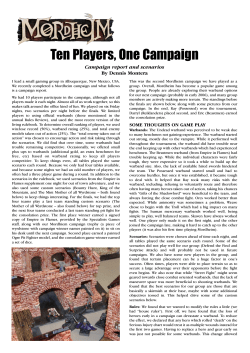 Ten Players, One Campaign