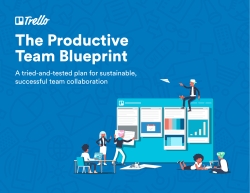 The Productive Team Blueprint