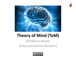 Theory of Mind By Bertram Malle