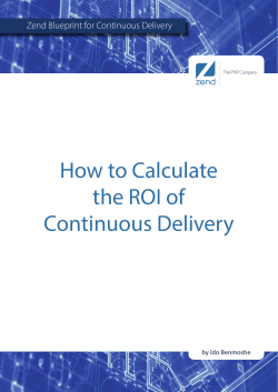 How to calculate the ROI of Continuous Delivery