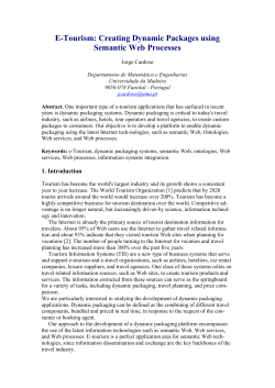E-Tourism: Creating Dynamic Packages using Semantic Web