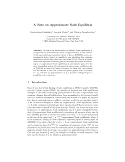 A Note on Approximate Nash Equilibria