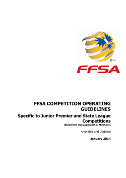 ffsa competition operating guidelines