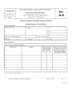 HS- 36-B - Arkansas Workers` Compensation Commission