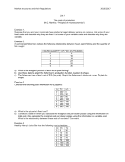 Market structures and their Regulations 2016/2017