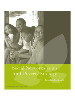 Social Networks as an Anti-Poverty Strategy