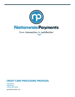 Merchant Proposal Template Tiered