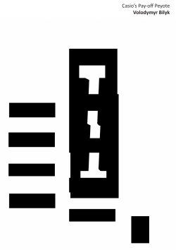 Casio`s Pay-off Peyote Volodymyr Bilyk