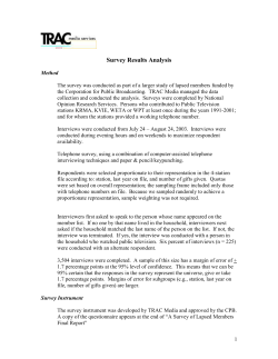 Survey Results Analysis