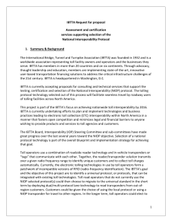 RFP - IBTTA