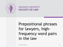 Prepositional phrases for lawyers
