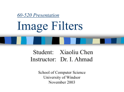 Image Filters - School of Computer Science
