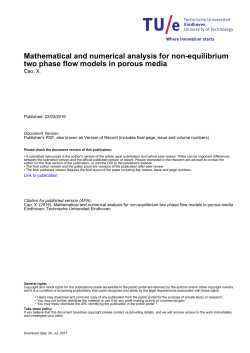 Mathematical and numerical analysis for non-equilibrium two