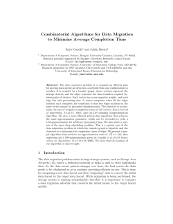 Combinatorial Algorithms for Data Migration to Minimize Average