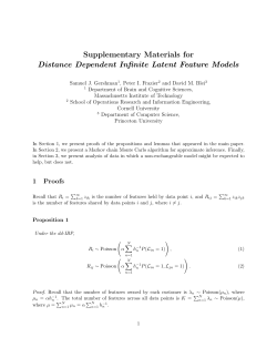 Supplementary Materials for Distance Dependent