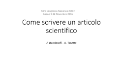 Come scrivere un articolo scientifico
