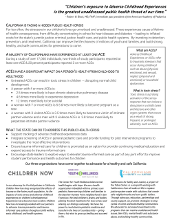 Children`s exposure to Adverse Childhood