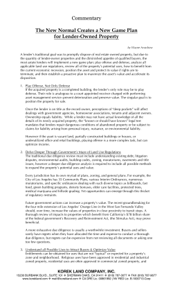 Commentary The New Normal Creates a New Game Plan for