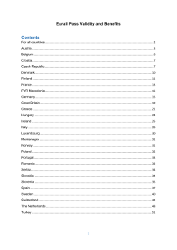 Eurail pass benefits