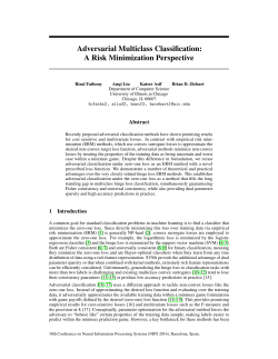 Adversarial Multiclass Classification: A Risk Minimization Perspective