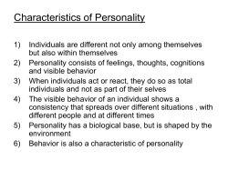 PERSONALITY