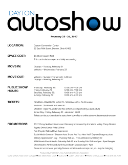 Fact Sheet - Dayton Auto Show