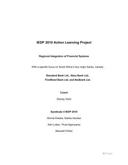 DC IEDP GIBS ALP team 4 100 11 August Final