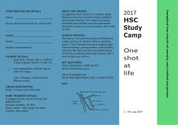 hsc-study-camp-flyerv3 - Evangelical Free Church of Australia