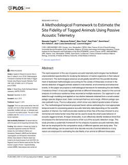 A Methodological Framework to Estimate the - Archimer