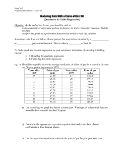 Quad Cubic Regression