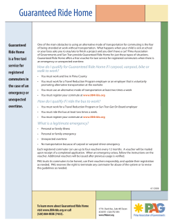 Guaranteed Ride Home