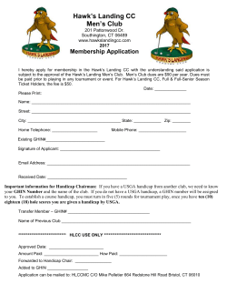 2017 Men`s Club Application Form