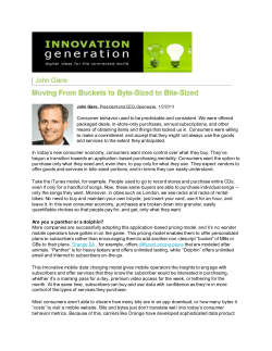 Consumer behavior used to be predictable and consistent. We were