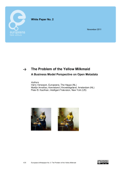 The Problem of the Yellow Milkmaid