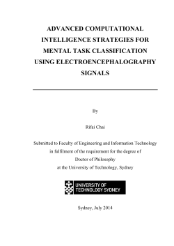 Advanced Computational Intelligence Strategies For