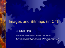 Images and Bitmaps (in C#)