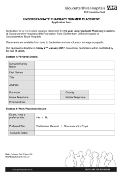 Headings - Gloucestershire Hospitals NHS Foundation Trust